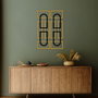 Wallity Echo Forms Juego de 2 Accesorios de Pared - Dorado y Negro